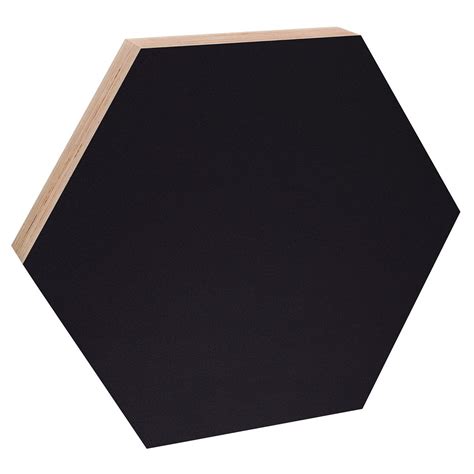Kotonadesign Noteboard hexagon, 52,5 cm, black | Finnish Design Shop