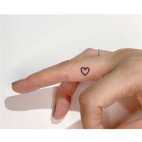 Heart Temporary Tattoos For Wrist, Hand Drawn Outline Valentine Love ...