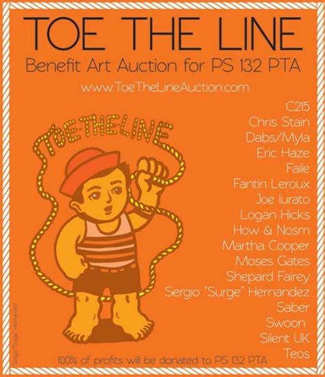 Toe The Line Auction | Art Nerd New York