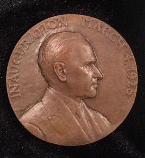 1925 Calvin Coolidge Inauguration Medal Dawes Medallic Art Co Bronze ...