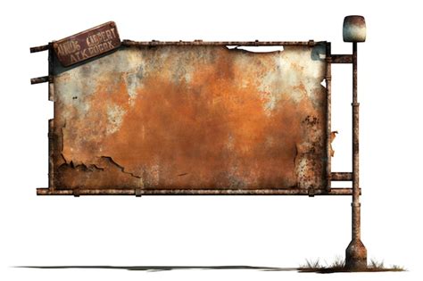 Premium Photo | Vintage rustic blank billboard advertisement sign on ...