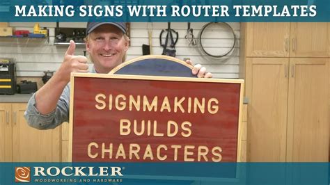 Making Signs with a Router and Templates | Rockler Demo - YouTube