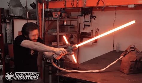 VIDEO: Hacksmith Industries Built a REAL Lightsaber - Inside the Magic