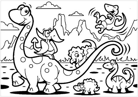 Dinosaurs Coloring Pages - ColoringBay