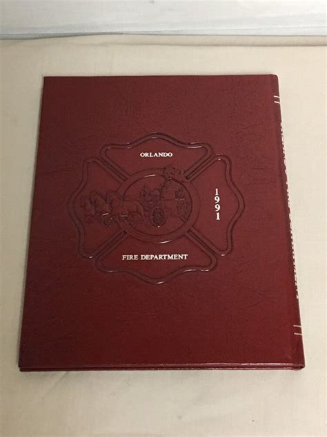 Orlando Fire Department 1885-1991 Yearbook, Florida, Fire Station History, Commemorative Firefighter