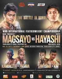 Mark Magsayo vs Hayashi full fight Video 2017