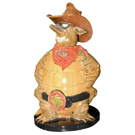 Andy Armadillo cookie jar, $145.00. Louisville Stoneware for Texas ...