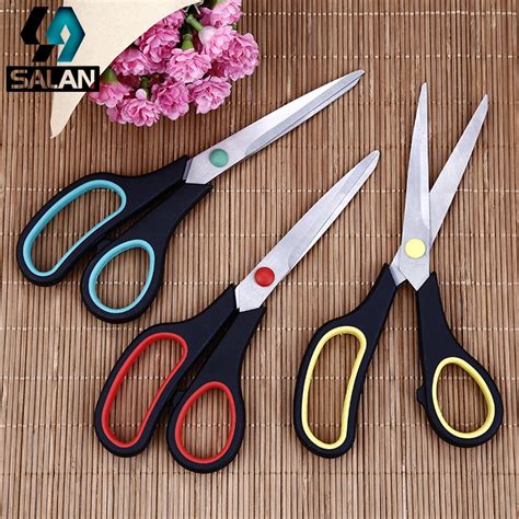 Office supplies stainless steel non slip rubber household scissors 8.5 ...