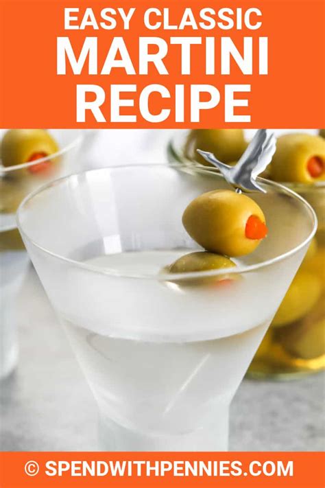 Classic Martini Recipe {3 Simple Ingredients} - Spend With Pennies