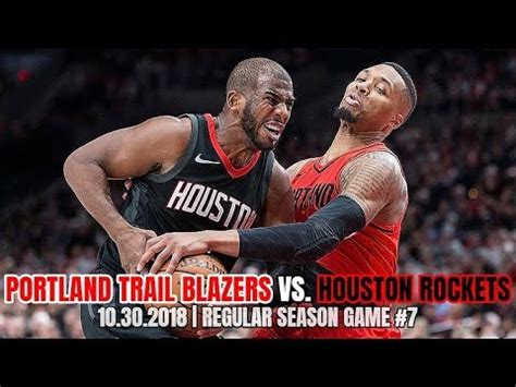 Portland Trail Blazers vs Houston Rockets - Full Game Highlights ...