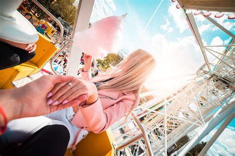 Lovely Couple Dating on a Ferris Wheel Free Stock Photo Download ...