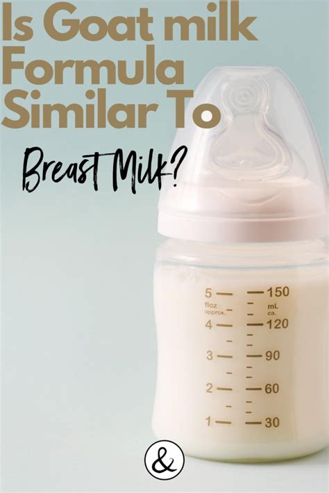 Goat Milk Formula Similar To Breast Milk