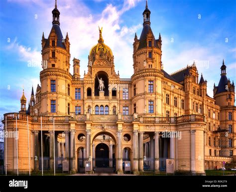 Main entrance of Schwerin Castle, Germany, Schwerin Castle is a castle ...