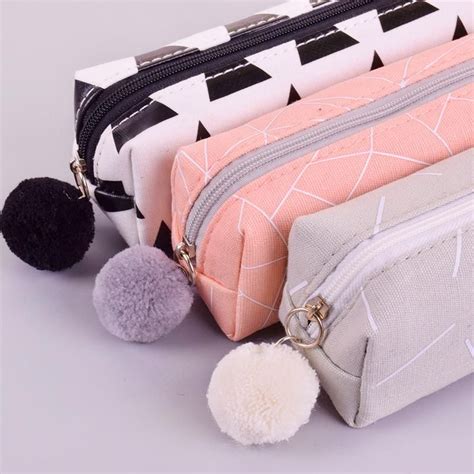 Pom Pom Pencil Cases | School pencil case, Cute pencil case, Pencil ...