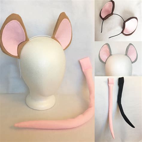 Mouse Ears or Tail Mouse Ears Headband Mouse Tail Custom Rat Ears Rat ...