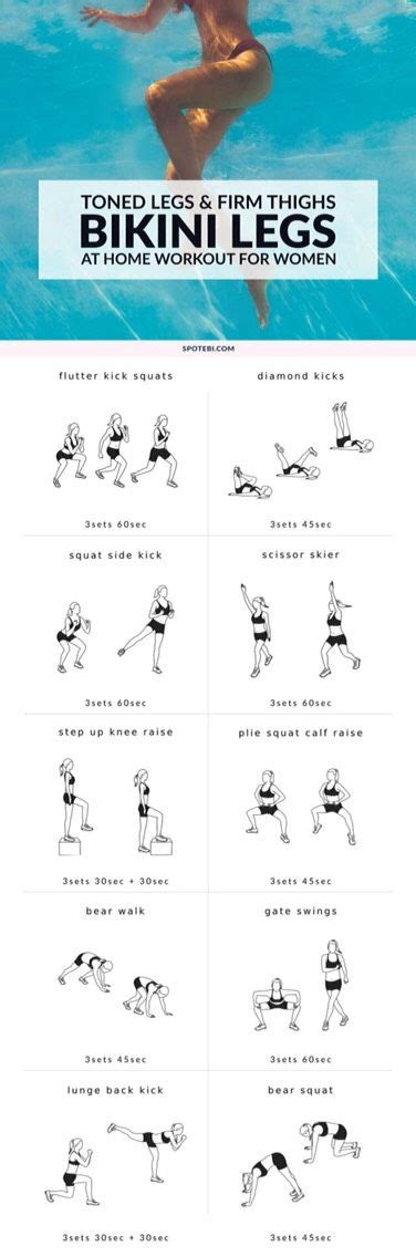 How To Get The Perfect Beach Body #summervibes | Leg workout, At home ...