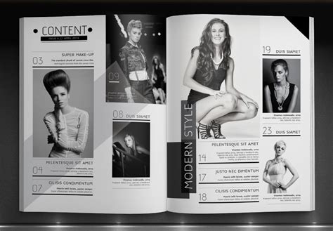 Black & White Magazine Template :: Behance