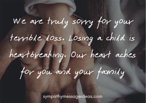 Words of Sympathy for Loss of Child: 50+ Messages - Sympathy Message Ideas