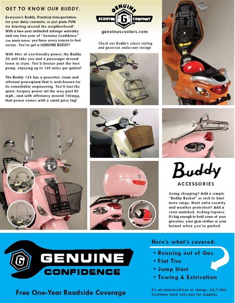 Philadelphia Scooters: Genuine Buddy Accessories - IN STOCK!