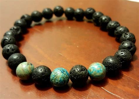 Black Lava Rock & Agate Hawaiian Bracelet – Sandbox Souvenirs