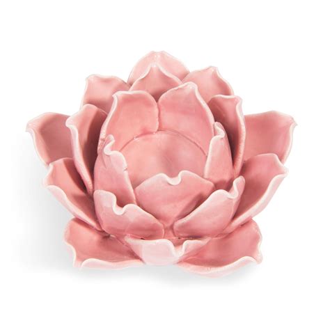 Bougeoirs | Pink candle holders, Ceramic flowers, Candle holders