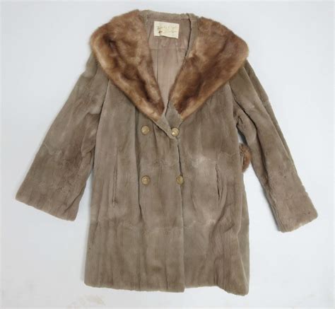 Albrecht Auctions | Antique Fur Coat From Burtrum Furs, Flint, Michigan, Beige in Color, Rich ...