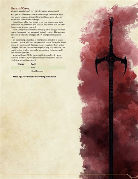 Magic greatsword | Dungeons and dragons, Dnd dragons, Dungeons and dragons homebrew