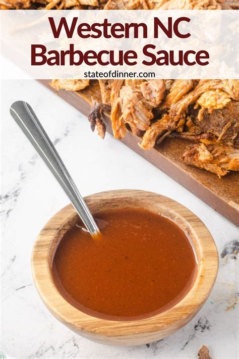 Western North Carolina BBQ Sauce is a vinegar-based tangy sauce that is ...