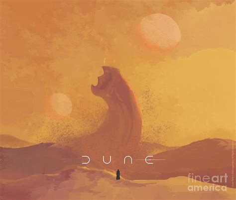 Dune 2021 Fan Art Sandworm Poster Digital Art by Ha Pham