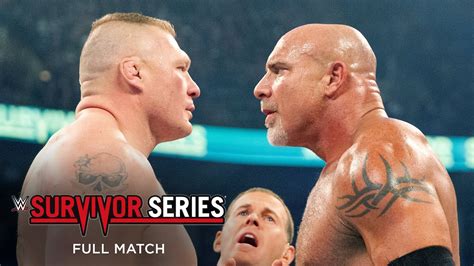 FULL MATCH: Goldberg vs. Brock Lesnar: Survivor Series 2016 - YouTube