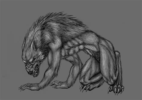 Creepy Werewolf by sylverwolffe on DeviantArt