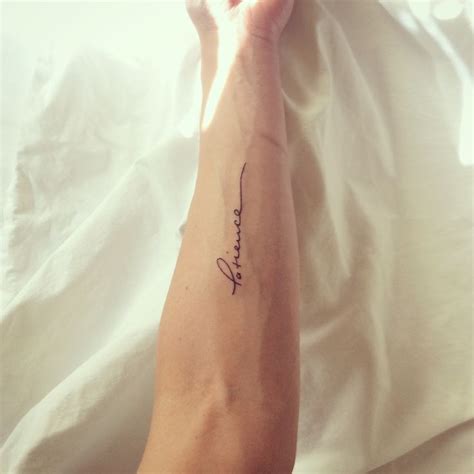 Patience tattoo | Patience tattoo, One word tattoos, Small anchor tattoos