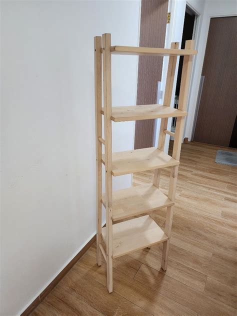 IKEA Vilto Birch Shelving Unit / Standing Ladder Wall Rack, Furniture & Home Living, Furniture ...