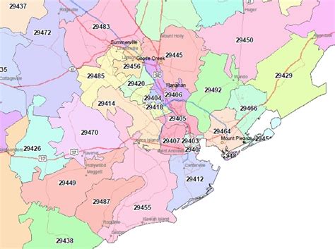 Charleston Sc Zip Code Map | Best New 2020