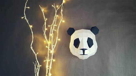 DIY KIT Panda Bear Paper Sculpture - Etsy