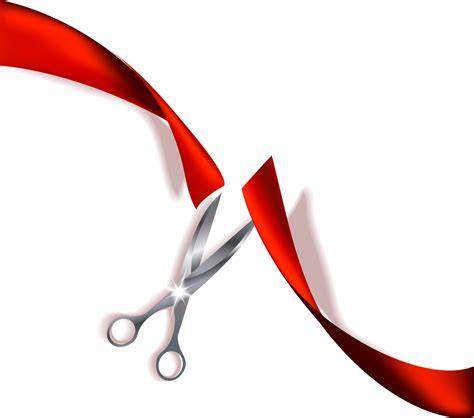 Scissors Cutting Ribbon Png - Free Logo Image