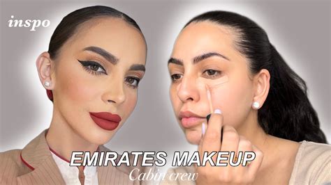 Emirates cabin crew makeup * inspiração para entrevista - YouTube