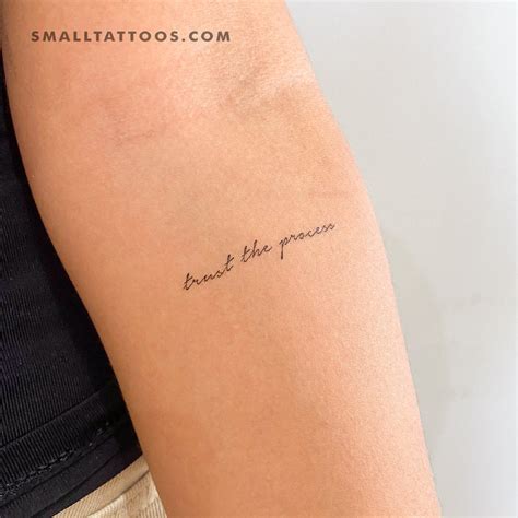 Trust The Process Temporary Tattoo (Set of 3) – Small Tattoos