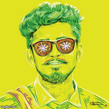Vector Portrait inspired by Rickshaw Painting :: Behance