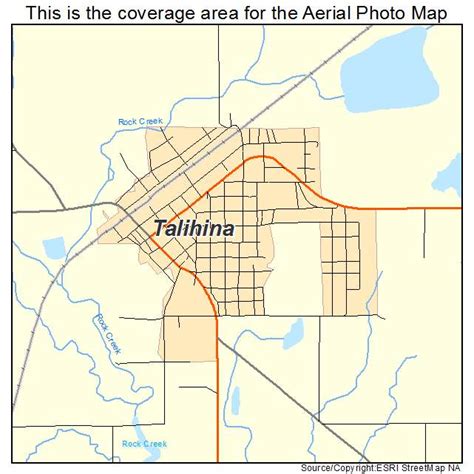 Aerial Photography Map of Talihina, OK Oklahoma