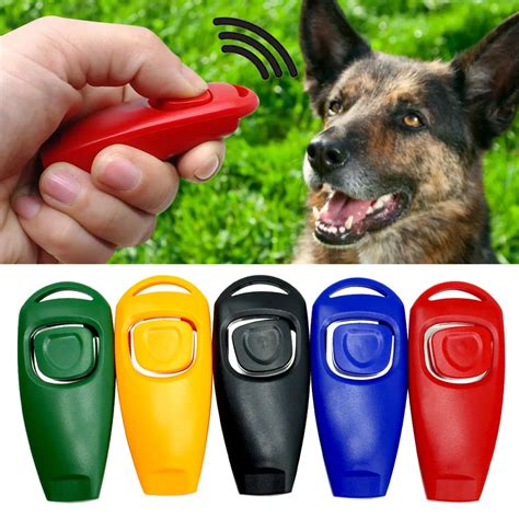 Dog Training Clicker Whistle Plastic Pet Dog Trainer Aid Dog Whistle ...