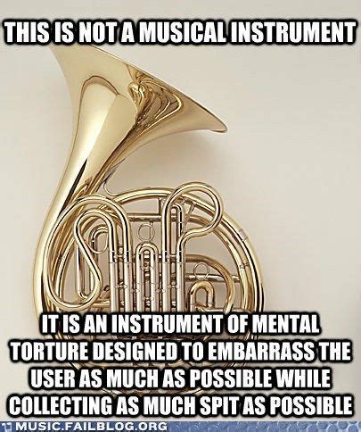 Music - french horn - french horn | Marching band humor, Band jokes ...