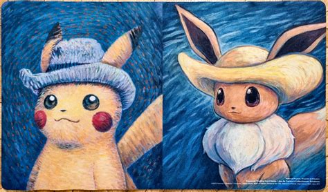 Pikachu & Eevee Van Gogh Museum Collaboration - Pokémon Playmat ...