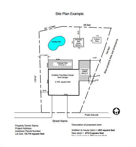 House Site Plan Sample | PDF Template