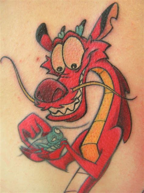 Simple Mushu Tattoo - Aqchoi