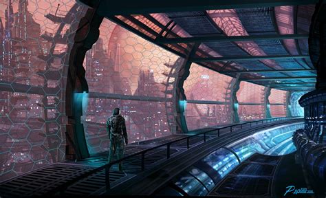Space Station, Mike Paolilli | Sci fi environment, Sci fi concept art ...