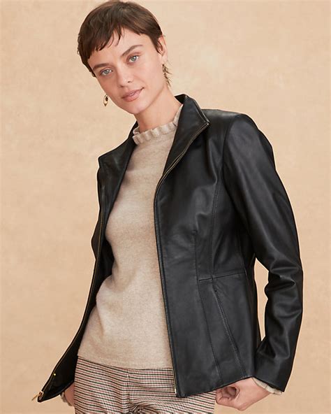 Cole Haan Leather Jacket | Garnet Hill