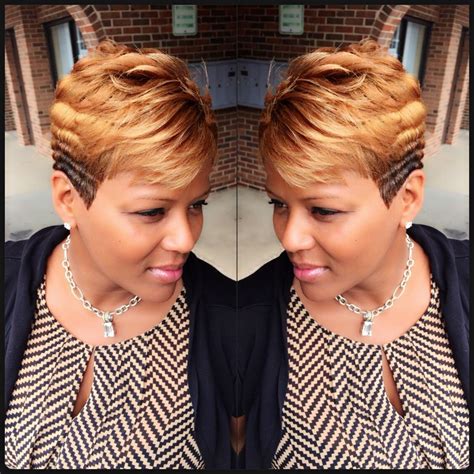 She has just been TEASED!!! Short Relaxed Hairstyles, Chic Short Hair, Black Hair Short Cuts ...