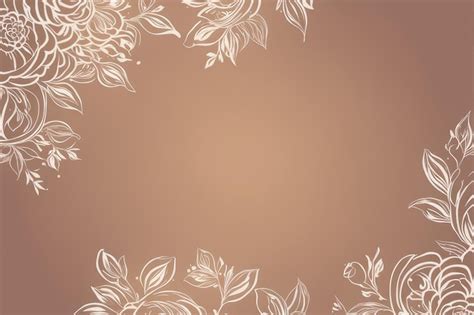 Premium AI Image | elegant floral background with gold ornamentelegant ...