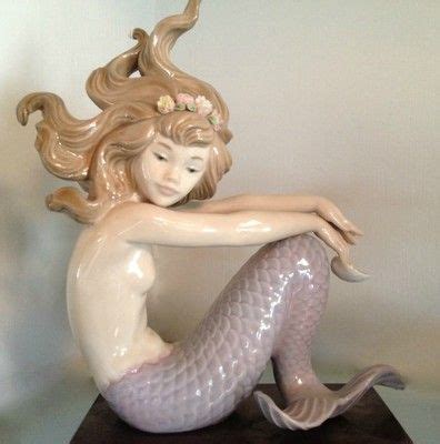 Lladro figurines retired Mermaid #1413 | Fairy figurines, Mermaids and ...